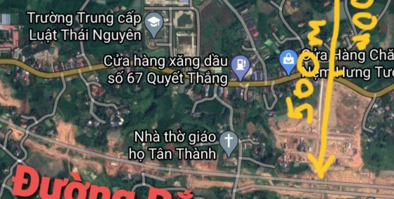 Bán Đất Xây Biệt Thự - Nhà Vườn Cách Đường Bắc Sơn Kéo Dài 500m, Cạnh Trường Trung cấp Luật Thái Nguyên