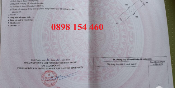 Đất Chơn Thành giá rẻ trung tâm Nha Bích 1000m2, 650tr