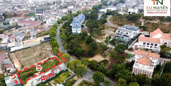 Bán gấp lô đất 3 mặt tiền, DT 595 m2 đường Phù Đổng Thiên Vương, P.8, Đà Lạt