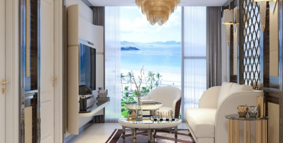 Cần bán gấp căn hộ nội thất cao cấp tầng 26 3PN 120,87m2 view biển Mỹ Khê