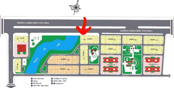 Bán đất nền G5 d.án 17.3ha Lương Định Của, gần chợ Bình Khánh và Sông GÔT, 5x20