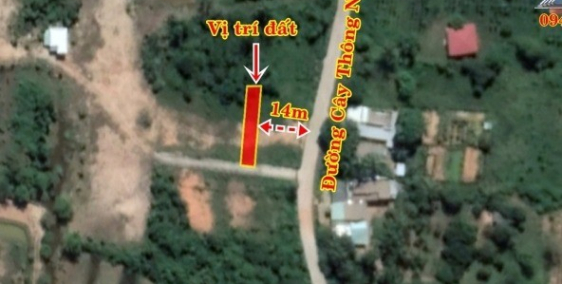 Nền 174m² ( Có Sẵn 60m² Thổ Cư) – Đường Cây Thông Ngoài – QH Đất Ở