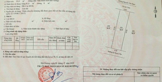 Bán đất mặt phố Nguyễn Văn Ngọc, Đông Nam Cường, 81m2, mt 4.5m, giá tốt