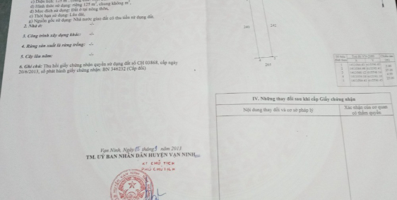 Bán lô đất thổ cư ở Tu Bông, Vạn Phước, Vạn Ninh, Khánh Hòa