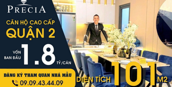 Chỉ 1.8 tỷ, sở hữu căn hộ cao cấp 3 phòng ngủ Preica Quận 2 - | 09.09.43.44.09