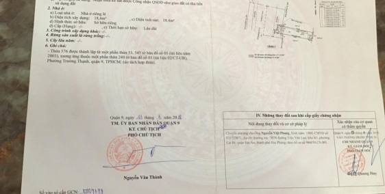 Bán đất mặt tiền đường Ích Thạnh, Trường Thạnh, Quận 9