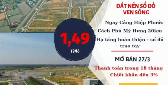 Sở Hữu Đất Nền Dự Án View Sông Soài Rạp Cực Đẹp Cực Mát