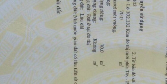 Bán đất đường Trần Khát Chân, TP HD 70m2, mt 4m, đường 16.5m, giá tốt