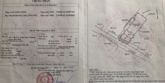 Giảm 700 triệu chỉ tuần nay! 144m² đất H.Môn chỉ 3.85 tỷ