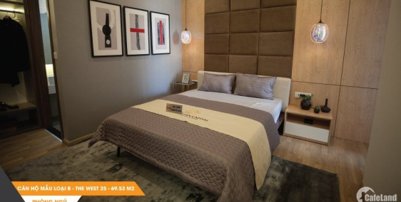 Căn hộ The Western Capital căn 2pn 1wc dt 50 m2 chỉ 1 tỷ 8