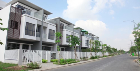Nhà phố xây sẵn 1 trệt 2 lầu ngay trung tâm thành phố Bà Rịa Galaxy Boulevard F1