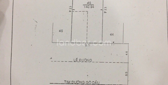 Bán cặp nhà mặt tiền đường Gò Dầu, 8.1x17.4m,3 tấm, giá 24 tỷ đang cho thuê 48tr