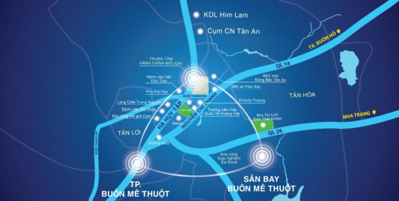 đất nền liền kề khu công nghiệp Tân an, tp.Buôn Ma Thuột