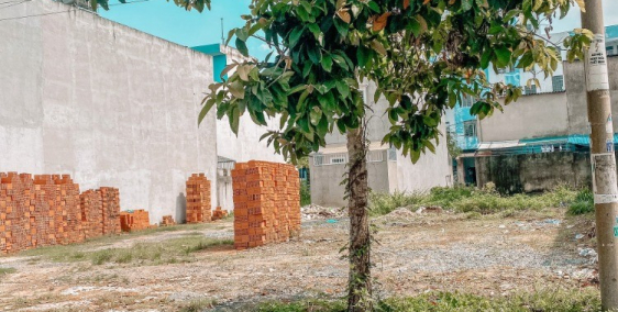 Lô đất nằm mặt tiền đường dẫn cáo cốt Võ Trần Chí, huyện Bình Chánh