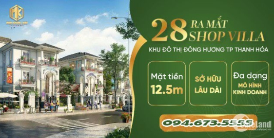 Bán shop villa ngay dươi chân 3 toa chung cư Xuân Mai cực đẹp