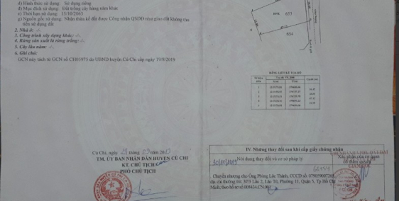 Đất ngay mặt tiền đường 693, xã thái mỹ, Củ Chi, SHR, giá cực sốc, full thổ cư.