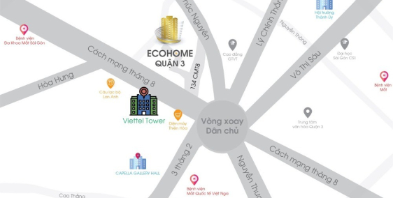 chung cư mini Q3 CMT8 ecohome 35m2 1pn