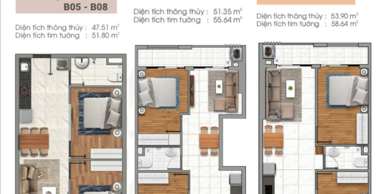 Căn 2pn 52m2 view sông sg trung tâm thuận an LK Q12 giá 1tỷ280 trả trước 450tr