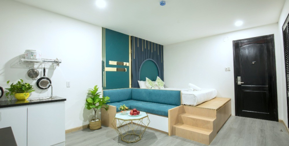 Căn hộ đủ nội thất giá rẻ đường Đặng Dung gần chợ Tân Định quận 1