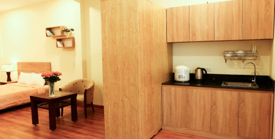 Cho thuê căn hộ dịch vụ NTMK Quận 1 45m2