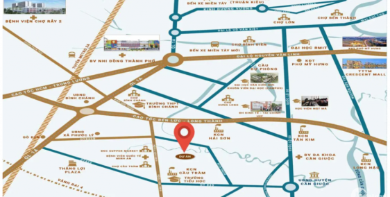 Đất dự án KDC Cầu Tràm MT Đinh Đức Thiện sổ hồng riêng DT 100m2 chỉ 1,7 tỷ