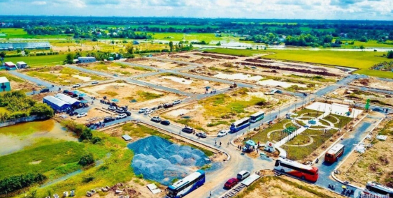 Đất MT đường Tỉnh Lộ 825 thuộc thị trấn Đức Hòa