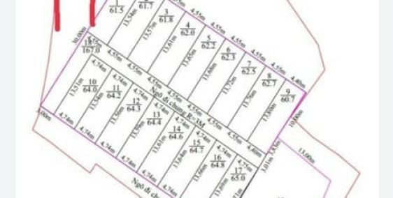 Hàng hiếm, Bạt phân lô cực đẹp Trường Sơn, Hòa Nghĩa, Dương Kinh.