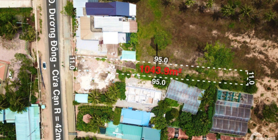 Bán mảnh đất xây cao tầng view biển mặt tiền đường Dương Đông Cửa Cạn TP Phú Quố