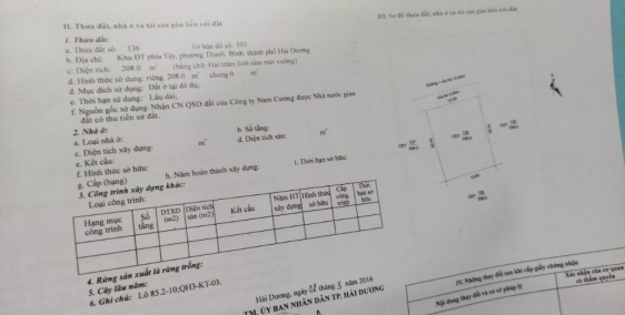 Bán 2 lô biệt thự Trường An, TP HD 208m2/lô, mt 13m, đường 13.5m, vị trí cực đẹp
