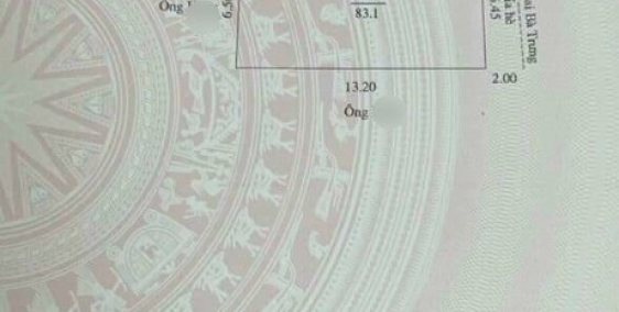 Bán đất mặt phố Hai Bà Trưng, ph Quang Trung, TP HD, 83.1m2, mt 6.45m, KD sầm uấ