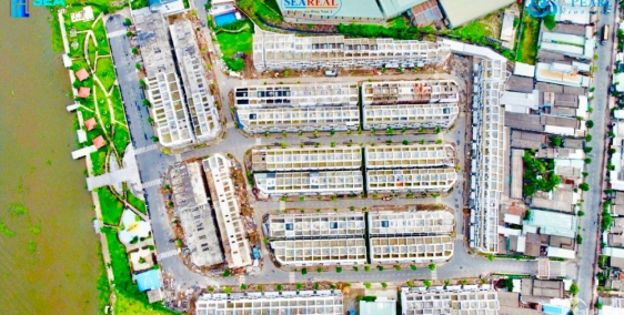 nhà phố liền kề ven sông vàm cỏ an ninh 24/7