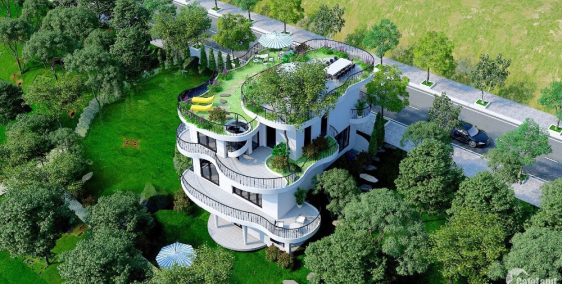 biệt thự nghỉ dưỡng, 1000 m2 có bể bơi, hướng nam, 3 tầng, sổ đỏ, 21 tỷ