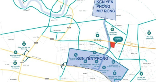 Shophouse Cát Tường Smart City vị trí vàng đắc địa cạnh khu CN Samsung Bắc Ninh.