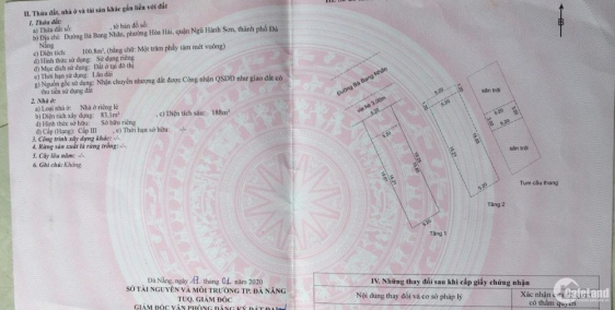 Bán nhà 2.5 tầng đường 7m5 Bà Bang Nhãn, Ngũ Hành Sơn, Đà Nẵng giá rẻ mùa covi