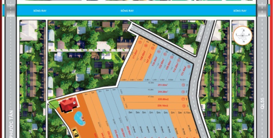 Lô đất nở hậu 3 triệu/m2 Đất Đỏ, liền kề sân bay Lộc An