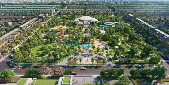 Nhà phố sây sẵn tại Gem Sky World