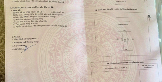 Bán đất nền khu CN Phổ Yên-Thái Nguyên