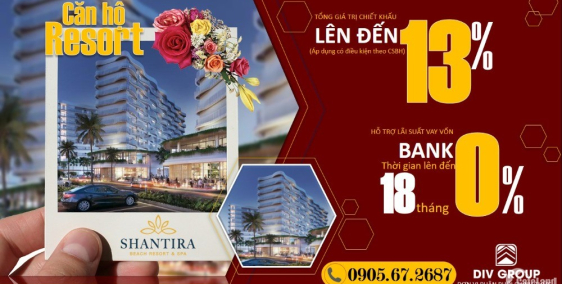 Biệt thự Villas và Căn hộ Mặt Biển An Bàng Shantira Hội An giá 1,6 tỷ