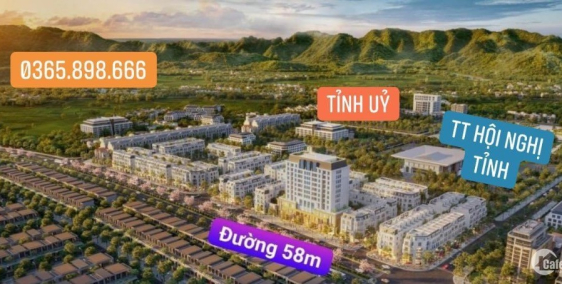 Bán nhà mặt tiền đường 58m tp Cao Bằng