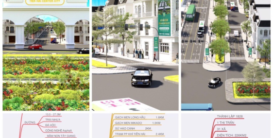 Đất nền sổ đỏ Tiền Hải Center City xã Tây Giang, Tiền Hải, Thái Bình