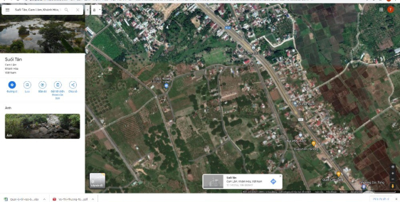 Bán gấp lô đất  ấp vĩnh phú xã Suối Tân Xã Cam Lâm, Khánh Hoà DT: 6.5 m x 31m.