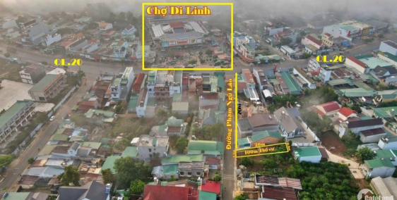 Bán Đất Thổ Cư Trung Tâm TT DiLinh Đối Diện Chợ