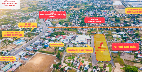 1 LÔ GÓC DUY NHẤT TRỤC 27M MẶT TIỀN CHỢ ĐIỆN NAM TRUNG, SẠCH ĐẸP, GIÁ CHỈ 17TR/M