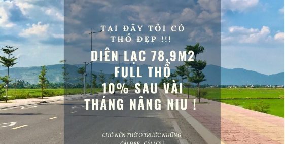 Đất Nền Diên Lạc Đường 13m - Lợi nhuận 10% sau vài tháng đầu tư !