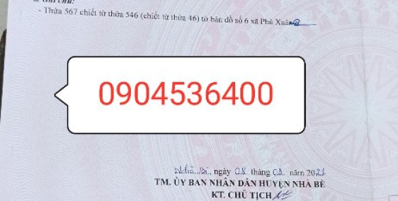 Bán đất Mặt tiền 2302 Huỳnh Tấn Phát 5x20 nở hậu 7m giá 40tr/m2 hẻm 8m Đông Nam