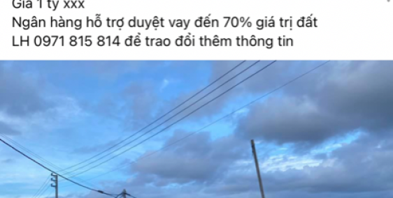 Nhà tôi cần bán 1 nền đất đối diện nhà lồng chợ huyện