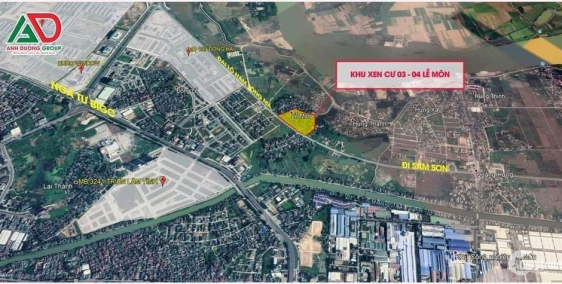 MB 1643 XEN CƯ 03-04 KHU PHỐ LỄ MÔN ĐẠI LỘ NAM SÔNG MÃ.