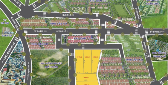 Bán đất 1046m2 giá chỉ 1tr5/m2 - TP. Bà Rịa, cách ngã tư Phong Phú 300m