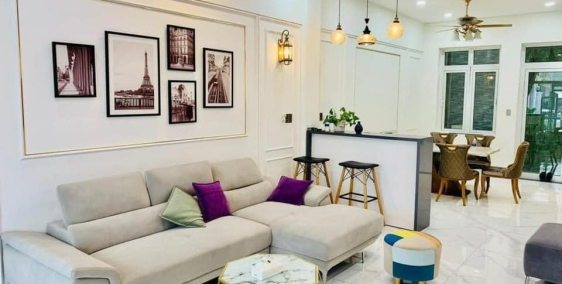 Cho thuê nhà 3 tầng 4pn full nội thất khu Phú Gia Compound ngay Ông Ích Khiêm.ĐN