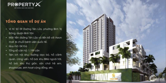 SỞ HỮU CH CAO CẤP AEON MALL MT TÊN LỬA BÌNH TÂN. TT CHỈ 500 TRIỆU, GIỮ CHỖ 50TR